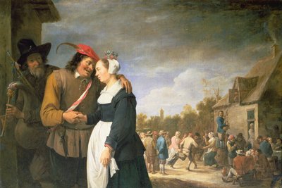 Een Boerenbruiloft, 1648 door David Teniers the Younger